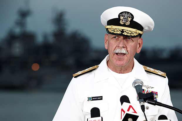 Warship collision: US divers find human remains