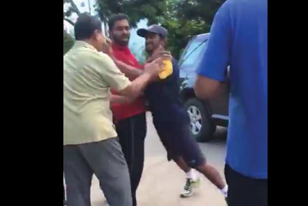 Ambati Rayudu manhandles senior citizen
