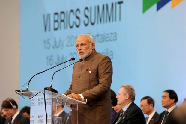 Looking forward to positive outcomes at BRICS Summit: PM Modi