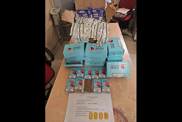 Man held with gold in rectum