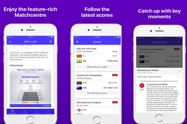 Yahoo Cricket App in a brand new avatar Yahoo Cricket App in a brand new avatar