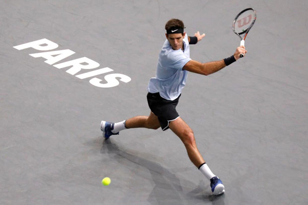 In-form Del Potro reaches Paris Masters last eight