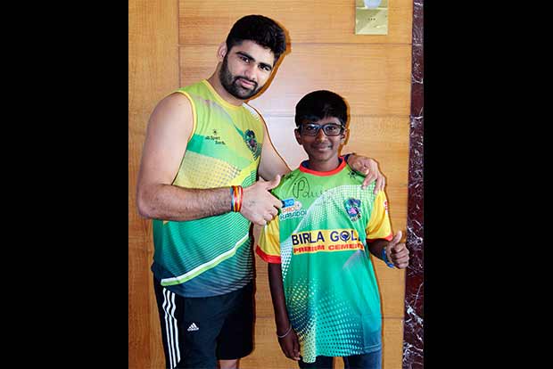 Dream come true for a young kabaddi fan