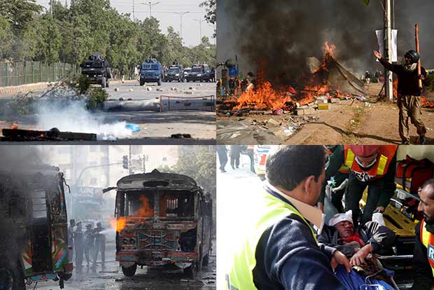 Violence erupts in Pakistan after govt crackdown on protesters