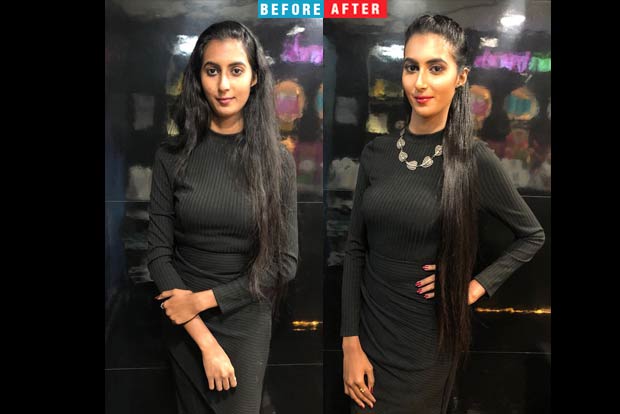 Makeover Magic: Model gets a metallic bronze makeover