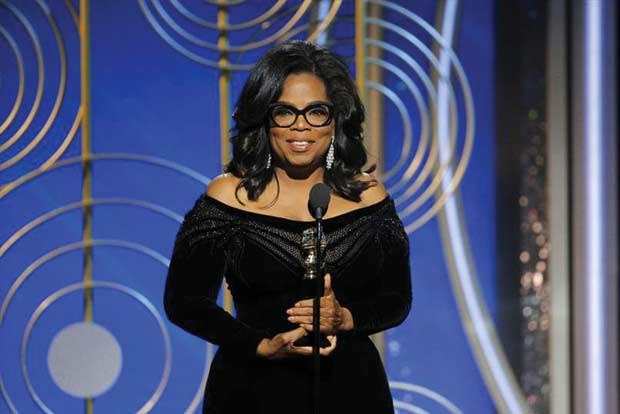 Winfreys Golden Globes speech sparks talk of 2020 campaign