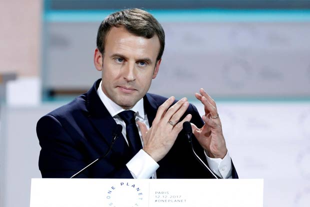 French Emmanuel Macron sees IS military defeat in Syria, Iraq within weeks