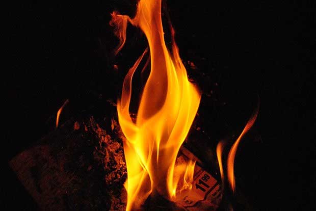 Teen girl sets herself ablaze